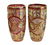 Bohemian Cranberry Red Enamel Cut Glass Vases, c1910 - 3