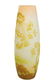 Galle Yellow Over Clear Art Glass Cameo Vase, 19th C - 2