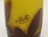 Galle Art Glass Brown over Yellow Cameo Vase, circa - 3