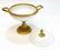 Continental White Opaline Gilt Bronze Lidded Bowl - 2