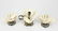3 Dutch Silver & Shell Candlestick Footed Shell Bowls - 2