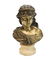 Figural Bronze Bust Sculpture on Onyx Base, "Fury"