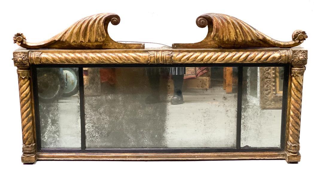 18th Century Carved Gilt Wood Mirror (1 of 4)