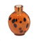Chinese Orange Glass Spotted Leopard Snuff Bottle