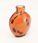 Chinese Orange Glass Spotted Leopard Snuff Bottle - 2