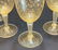6 Venetian Gold Fleck Bubble Water Glasses, circa 1950 - 3