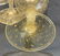 6 Venetian Gold Fleck Bubble Water Glasses, circa 1950 - 4