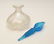Steuben Verre De Soie Perfume Bottle Celeste Blue #1455 - 2