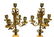 Pair French Champleve 5-Light Candelabra - 2