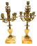 Pair French Champleve 5-Light Candelabra - 5