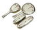 4 Sterling Silver & Enamel Vanity Set by Blackinton Co
