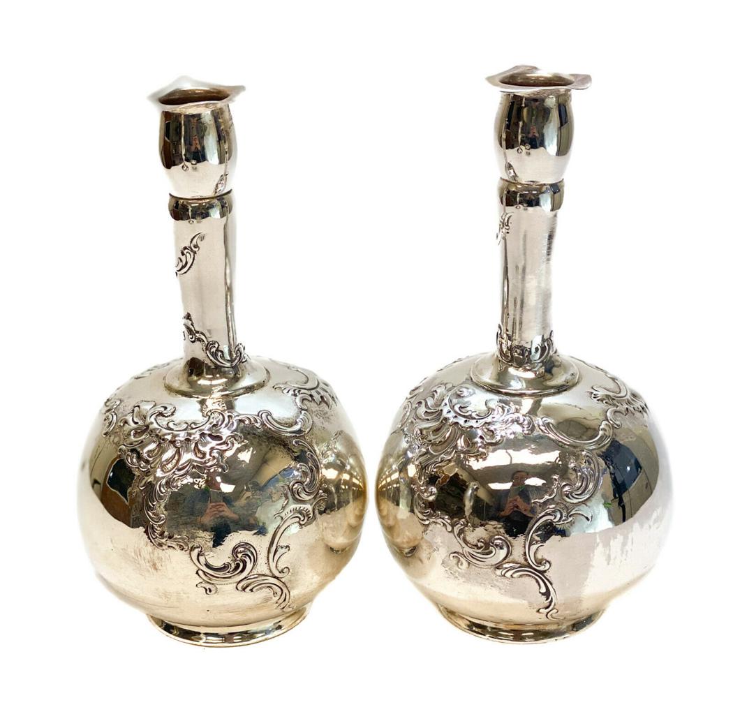 American Sterling Silver Bud Vases #1175. circa 1900 (1 of 5)