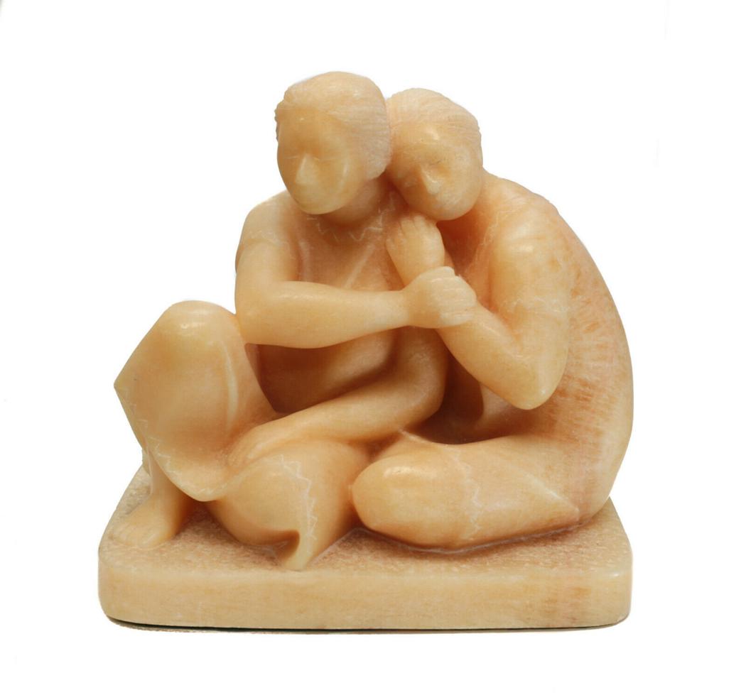 Salvador Jaramillo Hand Carved Marble Sculpture, 1997 (1 of 4)