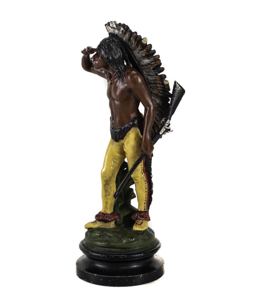 Austrian Cold Painted Bronze Indian Figurine (1 of 4)