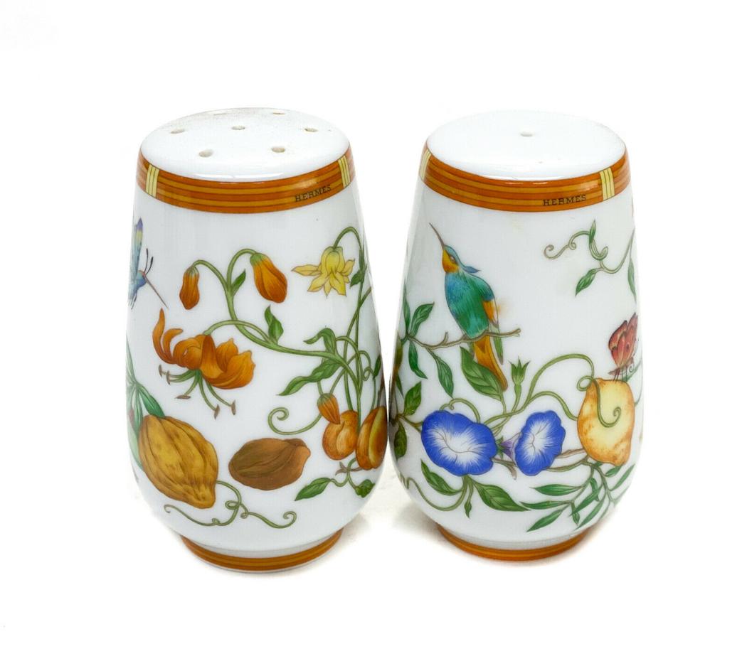 Hermes Paris Porcelain Salt Pepper Shakers in La Siesta (1 of 4)