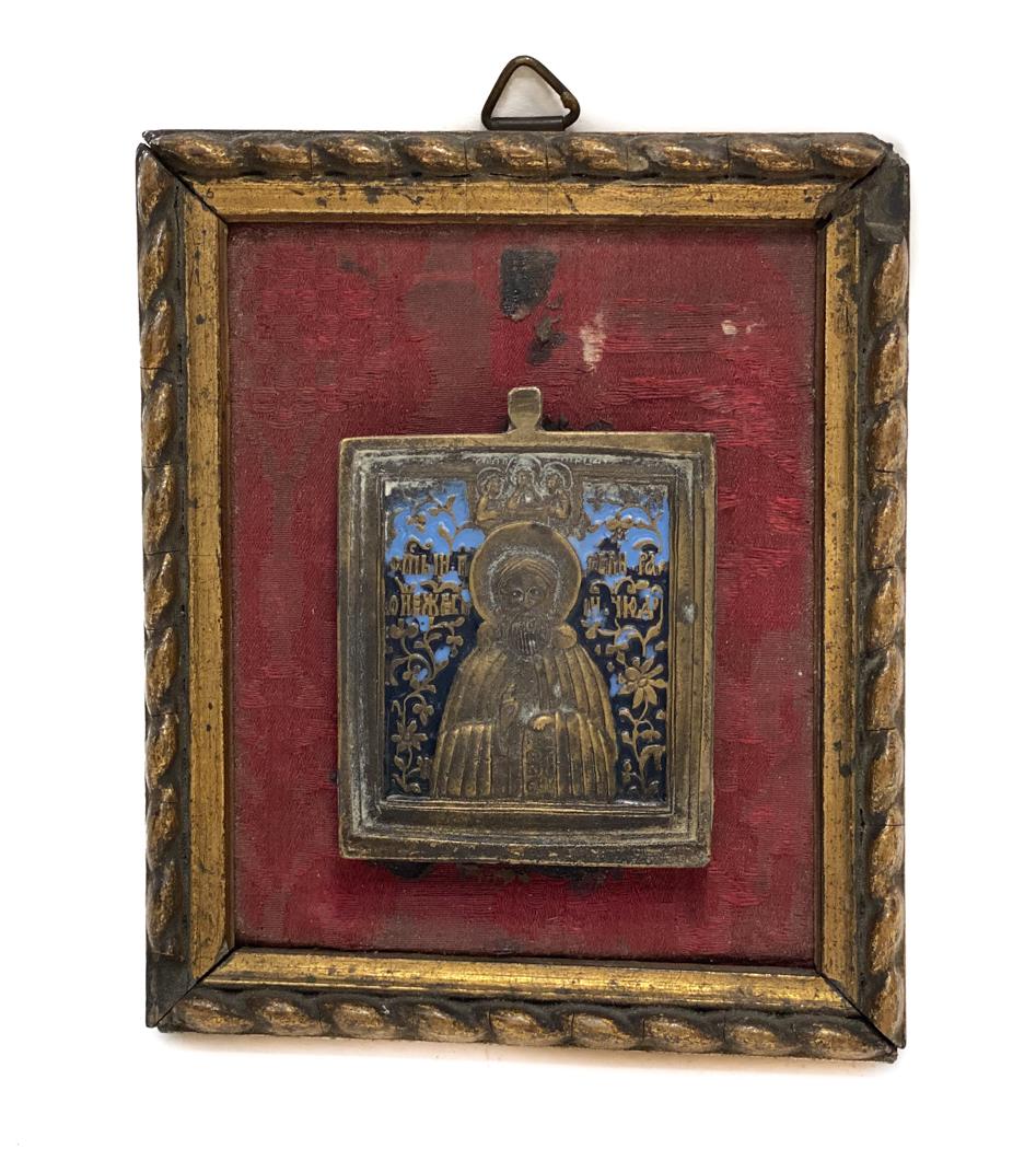 Bronze and Enamel Icon Medalian (1 of 2)