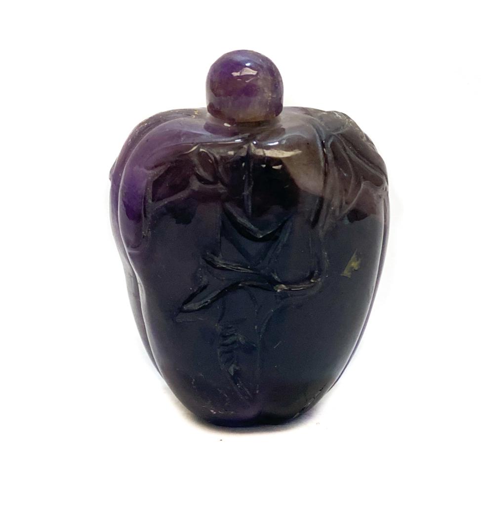 Chinese Snuff Amethyst Bottle, first half 20th C. (1 of 5)