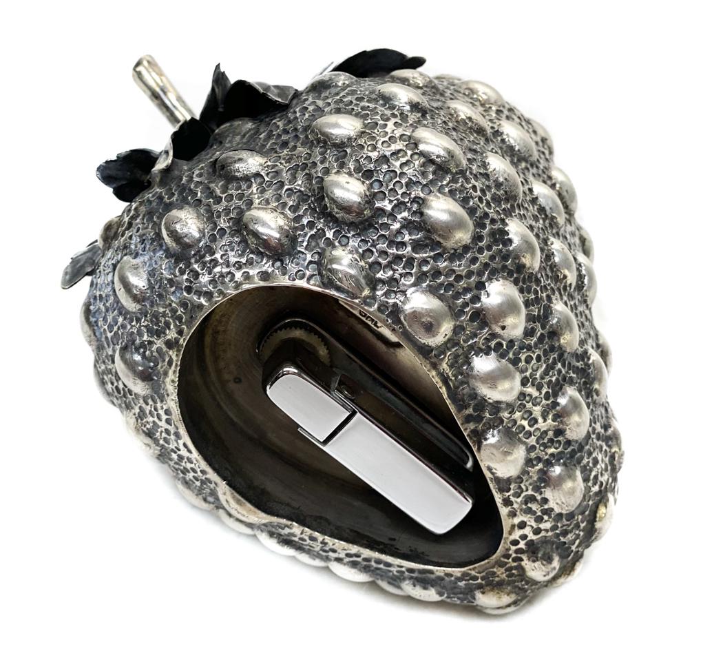 Mario Buccellati Italian 800 Silver Strawberry Lighter