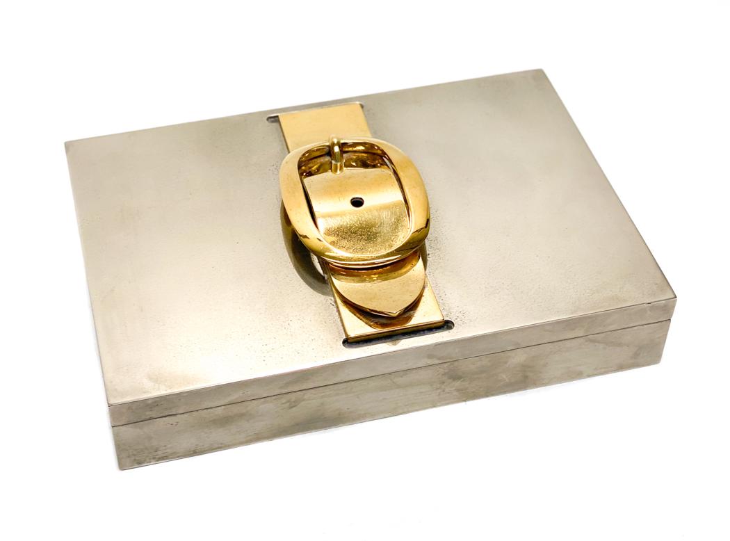 Hermes Silver Plate Cigar Box (1 of 5)