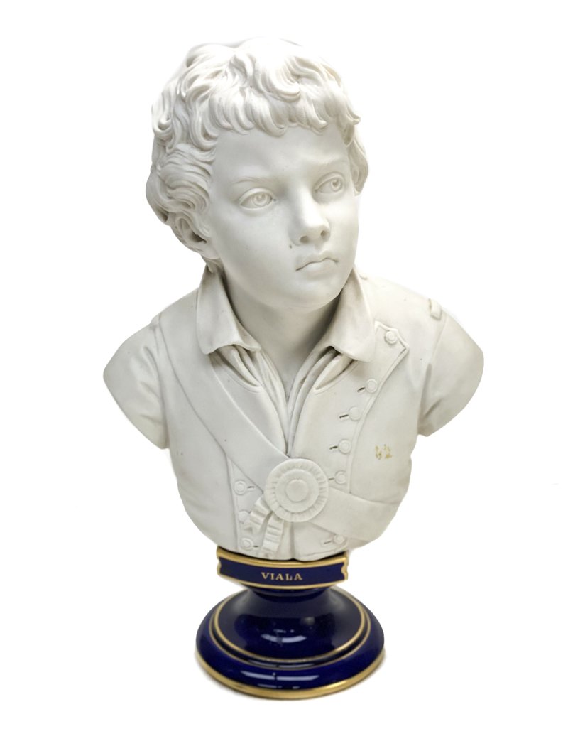 Sevres Porcelain Bust Statue Joseph Agricol Viala, 1889 (1 of 6)