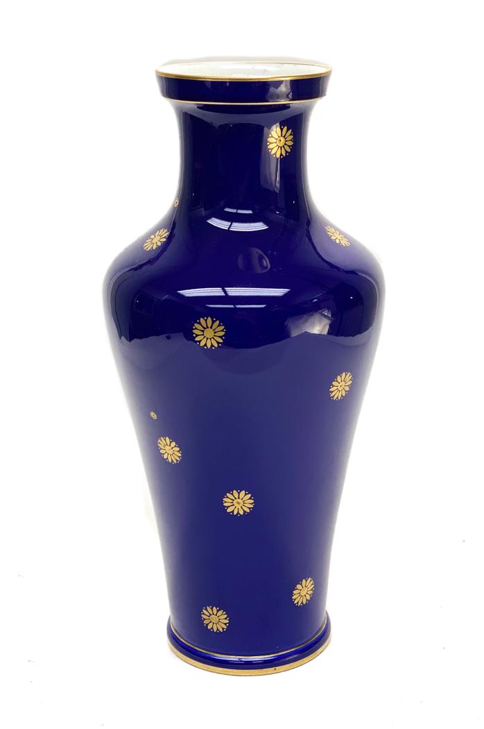Manufacture de Sevres  Porcelain Cobalt Blue Vase, 1921 (1 of 5)