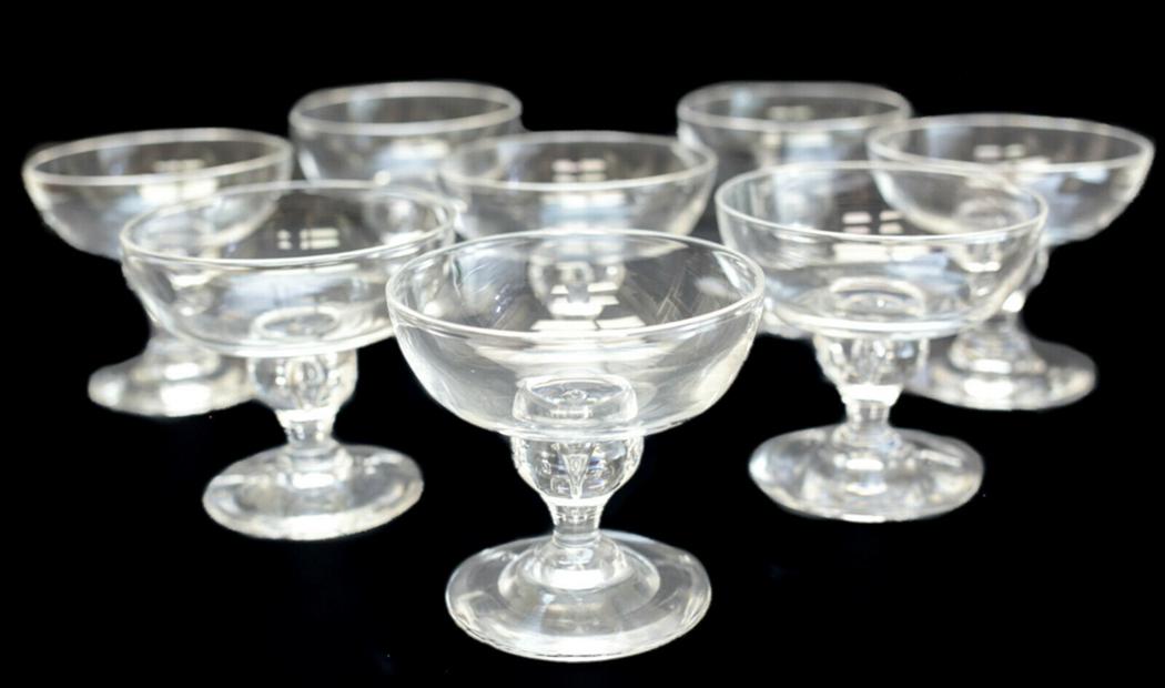 8 Steuben Tall Sherbet Goblets #7877 Tear Drop Stem (1 of 4)