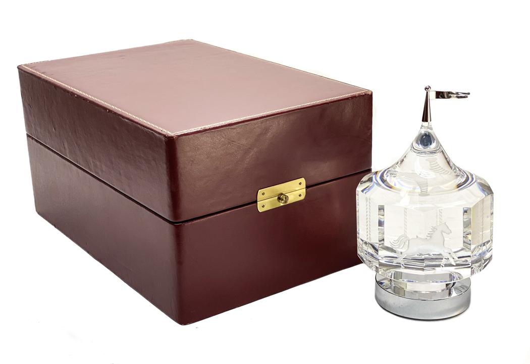 Steuben Engraved Glass & Silvered Carousel Sculpture (1 of 8)