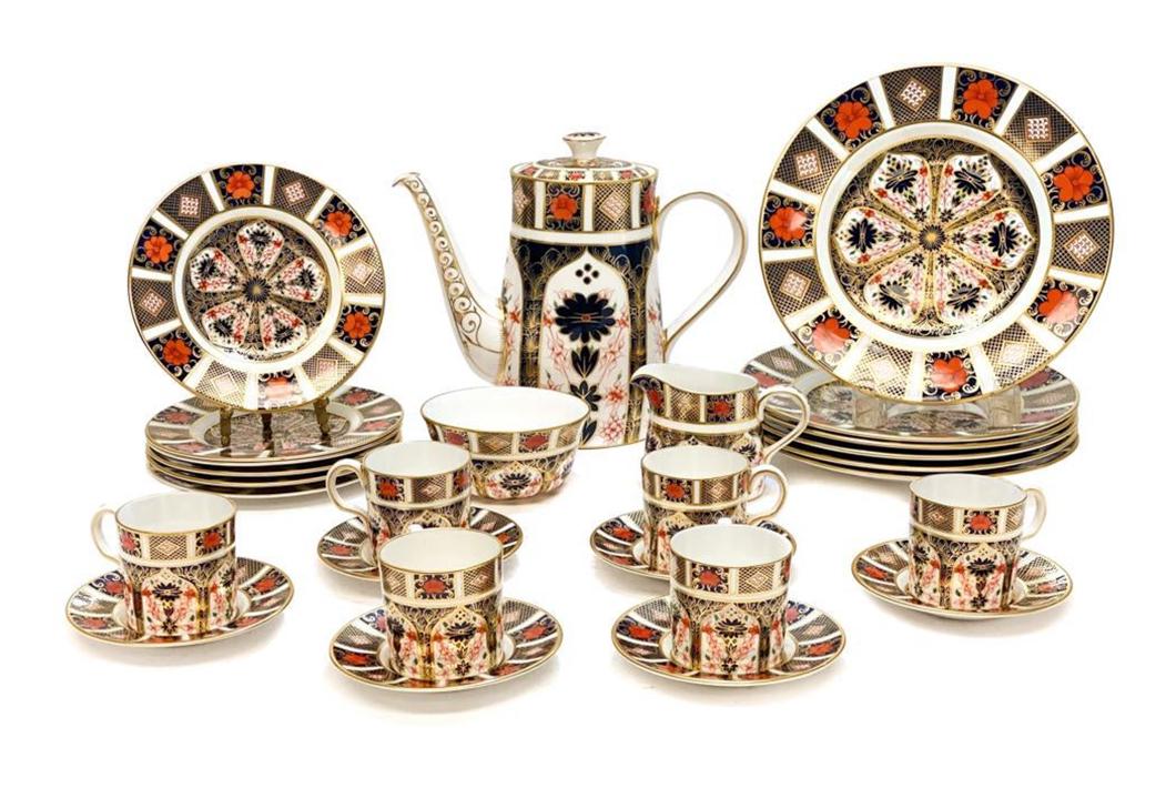 Royal Crown Derby Porcelain Group in Old Imari #1128 (1 of 6)