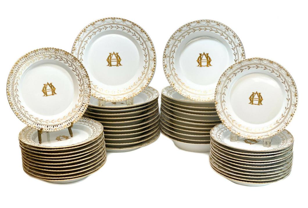 KPM Dinner Service for 12, circa 1900 (1 of 6)