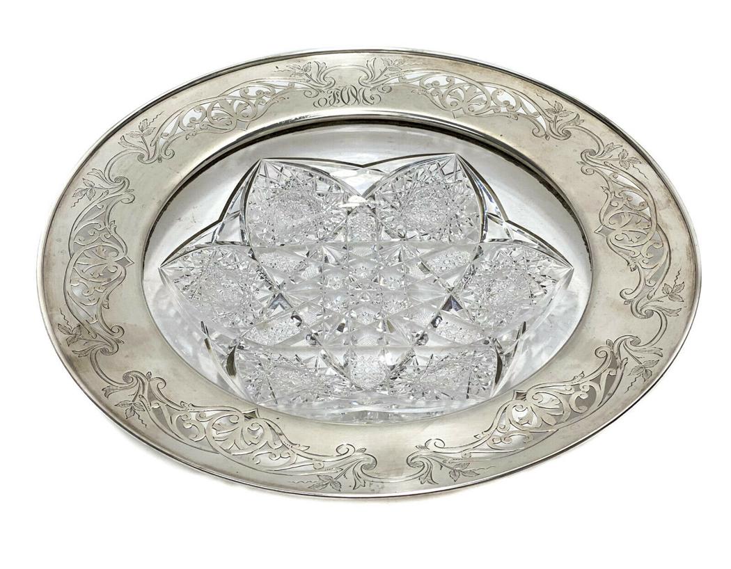 Gorham Sterling Silver American Brilliant Cut Glass (1 of 6)