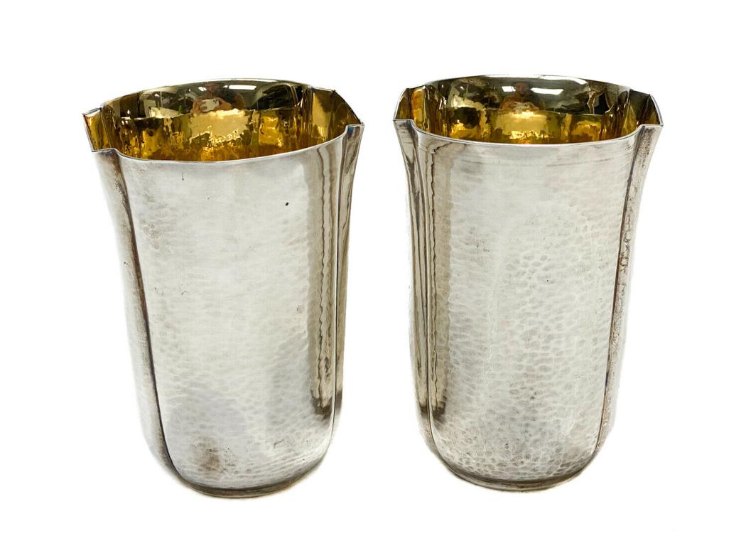 Buccellati Sterling Silver Hand Hammered Tumbler Cups (1 of 5)