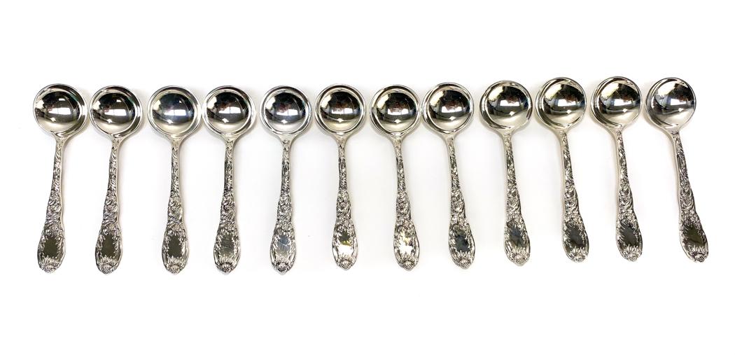 12 Tiffany & Co. Sterling Silver Bouillon Spoons  in (1 of 5)