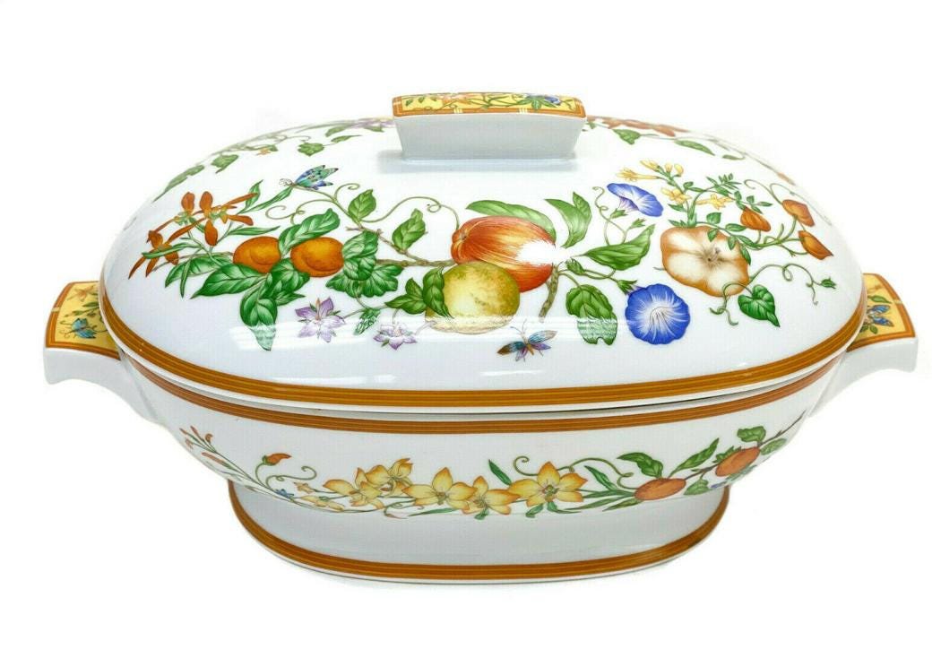 Hermes Paris Porcelain Lidded Tureen in La Siesta (1 of 7)