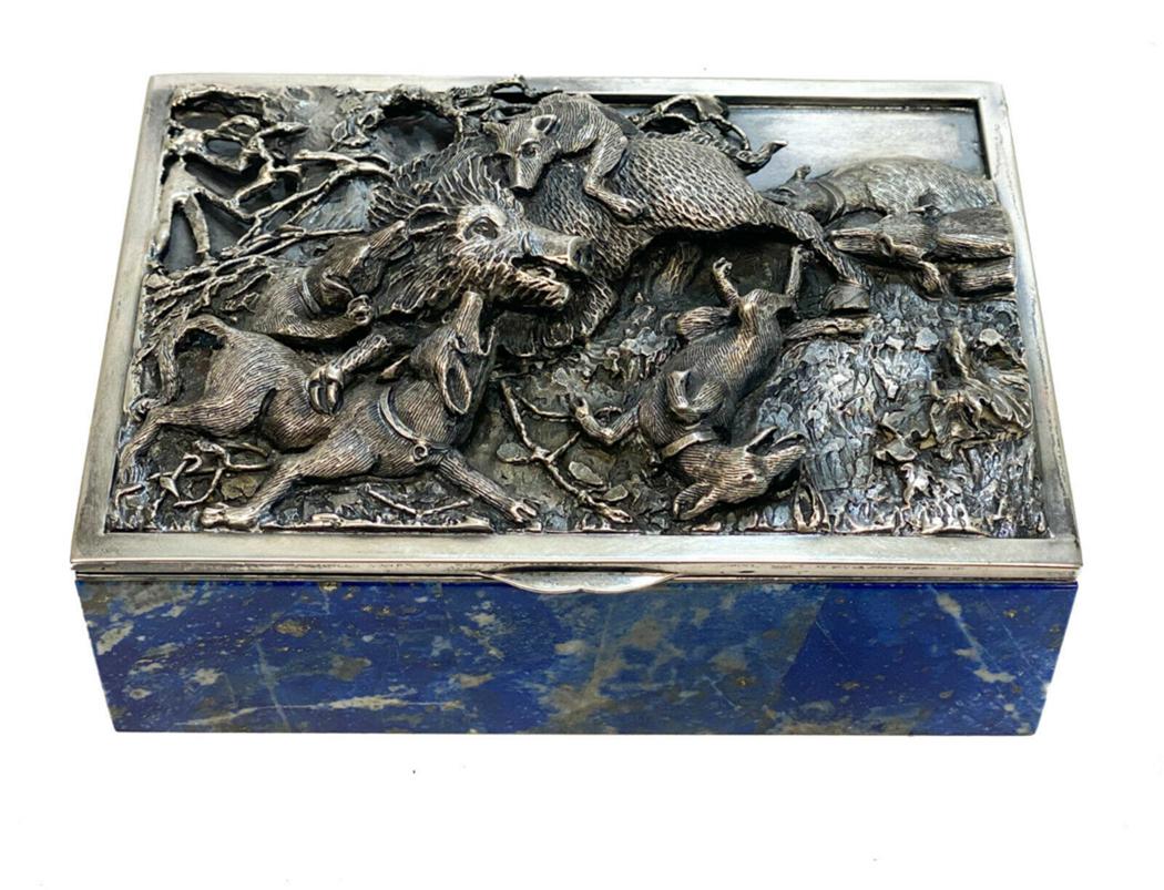 Taillan Adriano Dunhill 800 Silver Lapis Lazuli   Box (1 of 7)