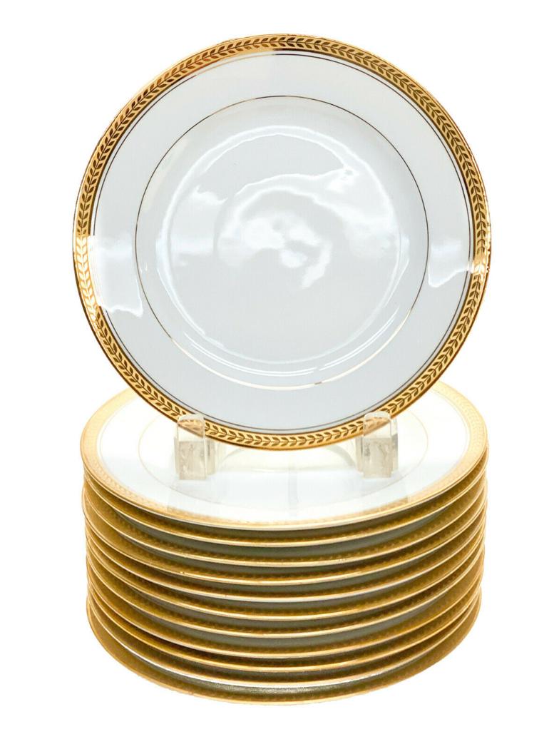 12 Charles Ahrenfeldt Limoges Porcelain Dessert Plates (1 of 4)