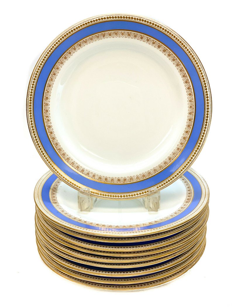 10 Royal Worcester for Tiffany Porcelain Plates (1 of 4)