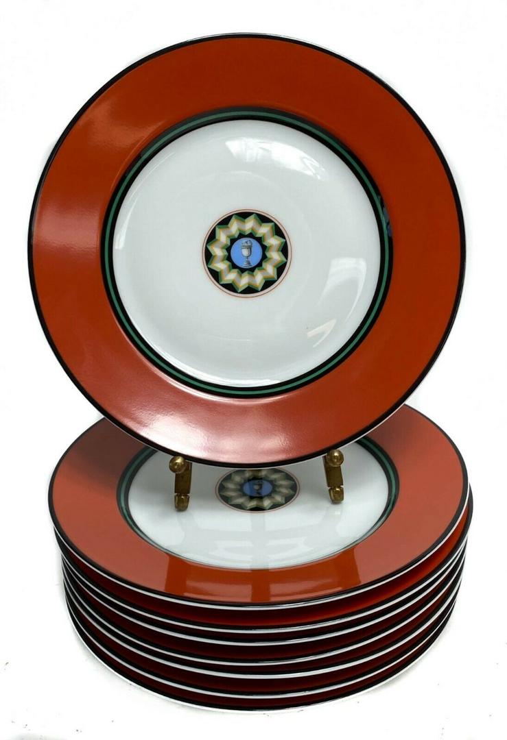 8 Puiforcat Porcelain Bread Plate in Pompei (1 of 4)