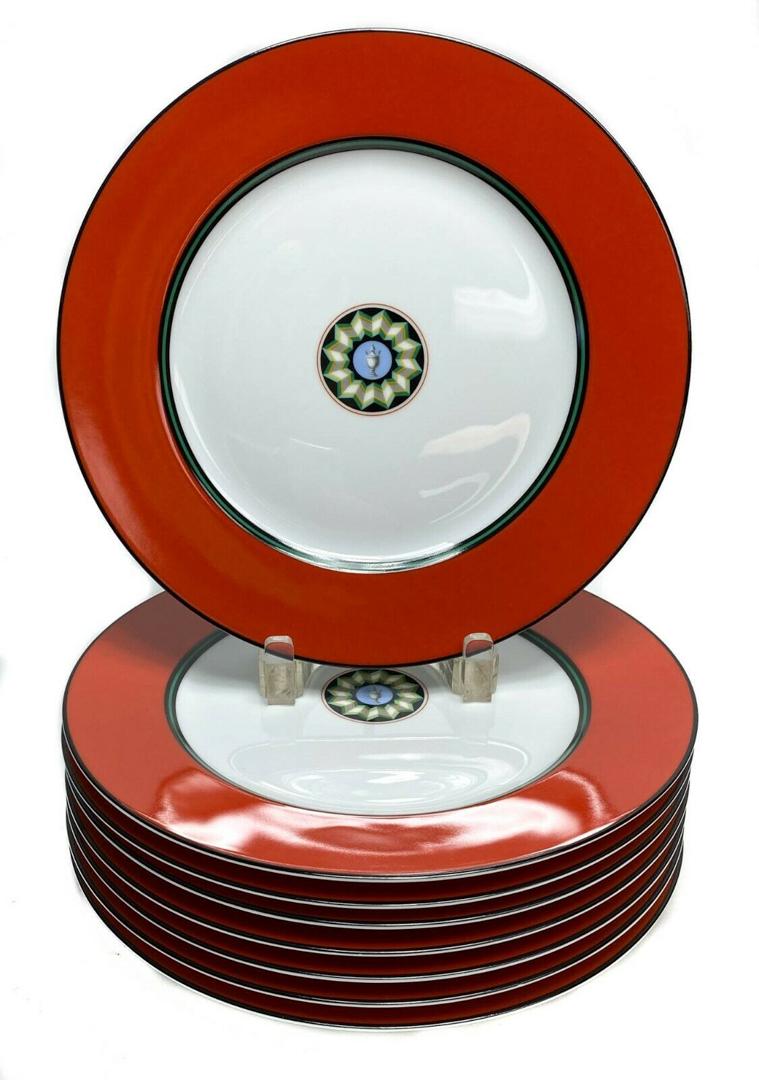 8 Puiforcat Porcelain Dinner Plate in Pompei (1 of 3)
