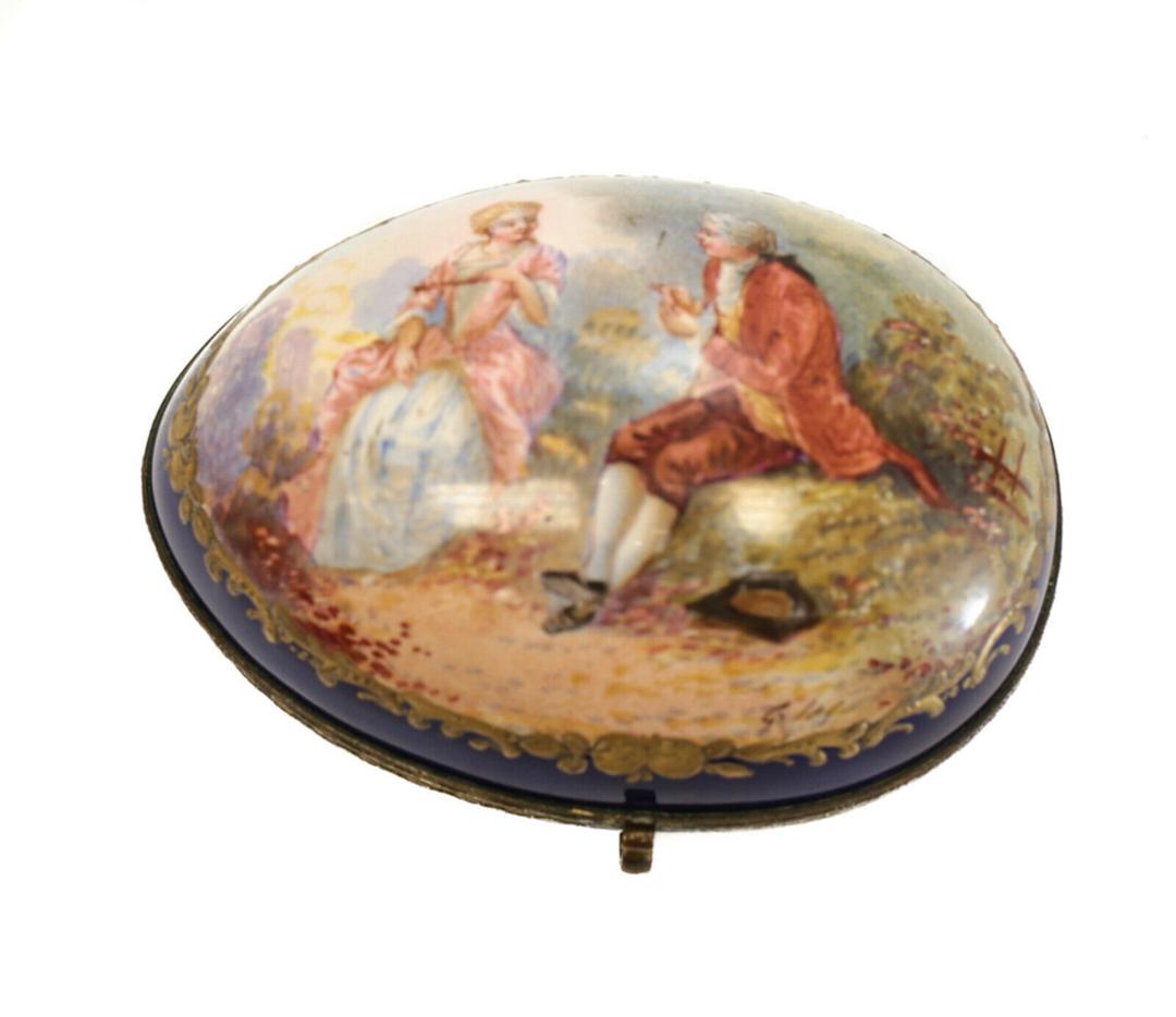 Sevres Hand Painted Porcelain Box, 19th Century (1 of 5)