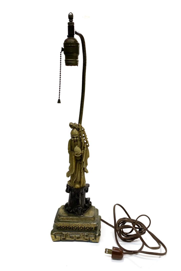 Chinese Hand Carved Buddha Lamp (1 of 6)