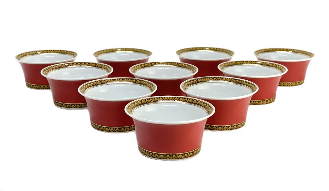 10 Versace Rosenthal Dessert or Salad Bowls in Medusa (1 of 4)