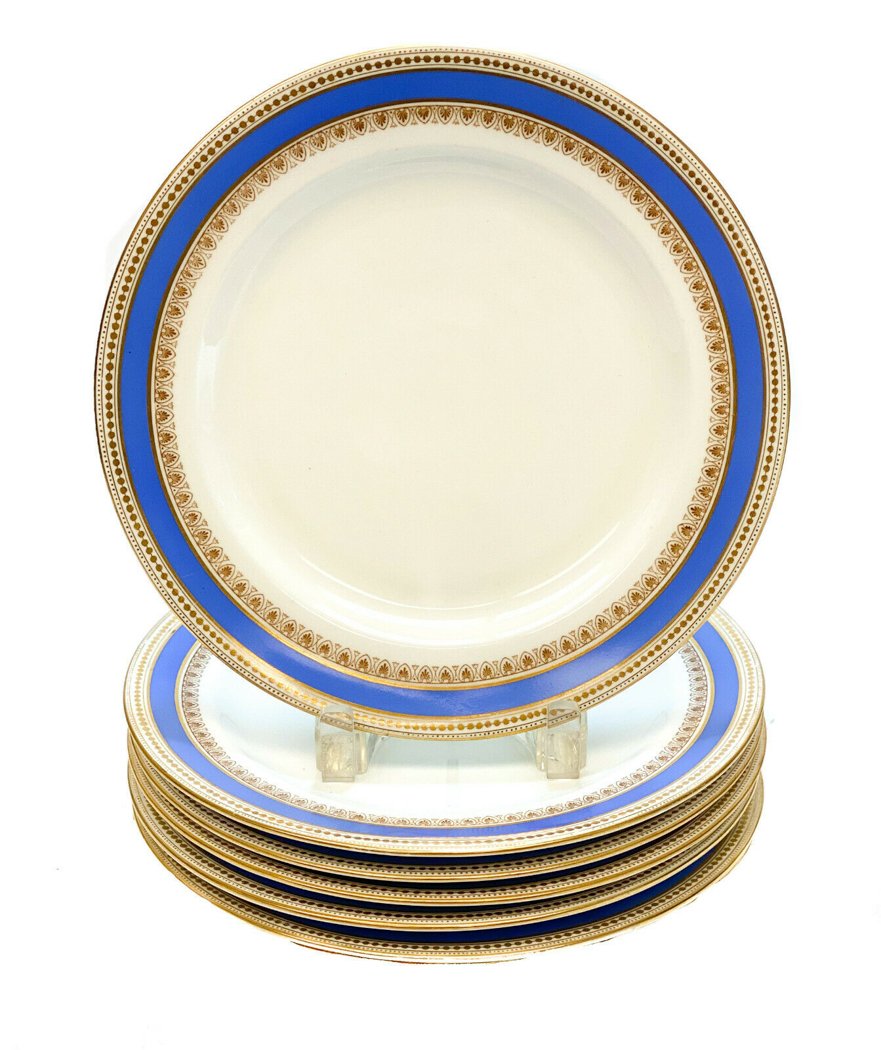6 Royal Worcester for Tiffany & Co. Dinner Plates (1 of 4)