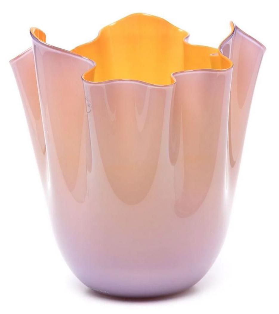 Venini Fazzoletto Opaline Glass Vase by Fulvio Bianconi (1 of 9)