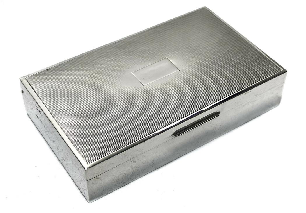 E & N Speak Birmingham Sterling Silver Cigar Box, 1955 (1 of 5)