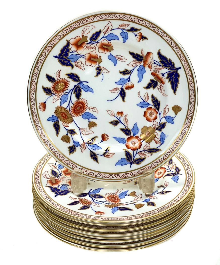 9 Royal Worcester  Porcelain Dessert Plates (1 of 3)