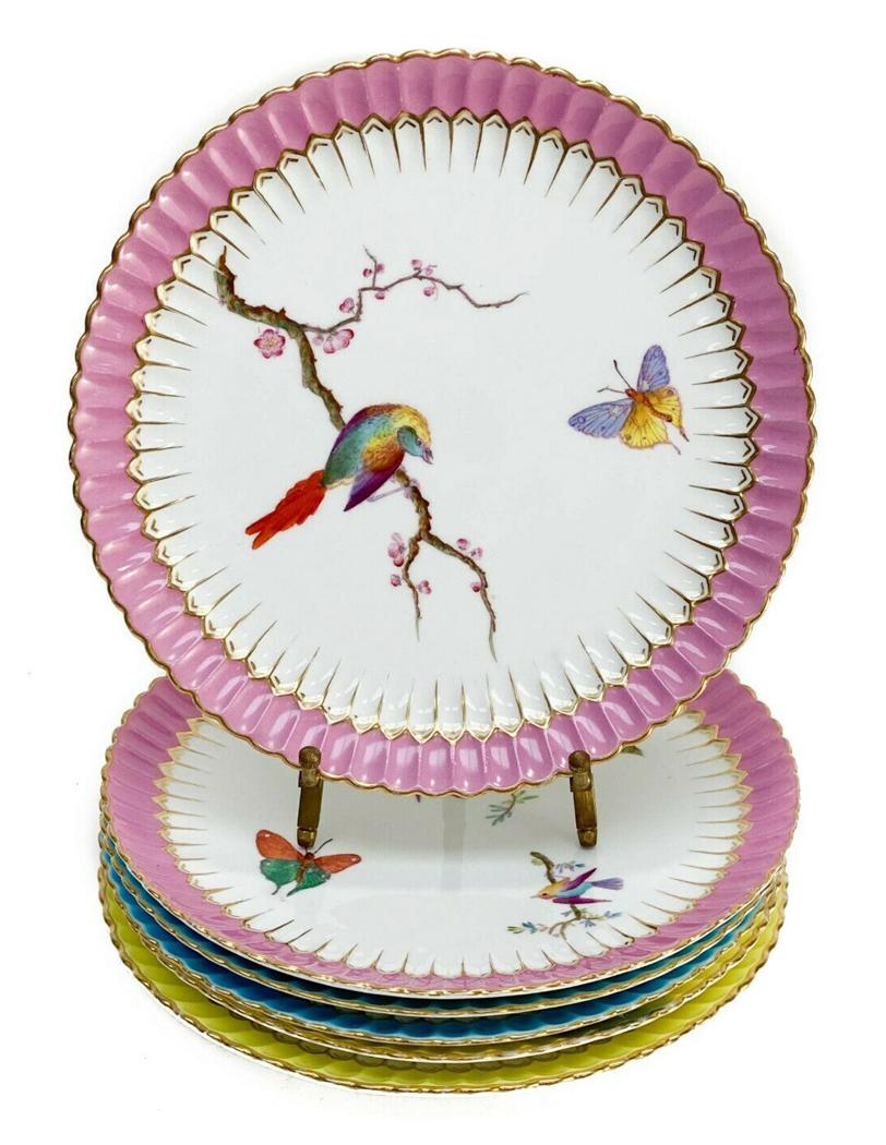 6 Copeland England Hand Painted Porcelain Dessert (1 of 5)