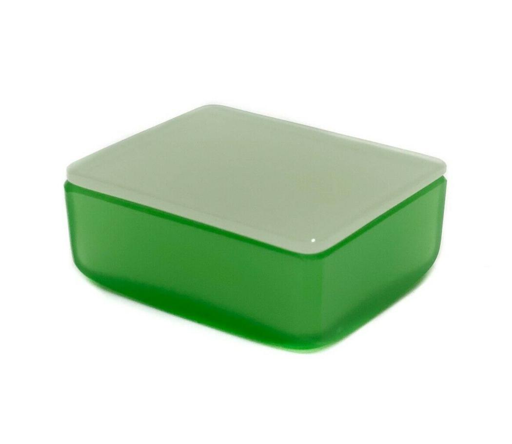 Steuben Green Jade Glass and Alabaster Cigarette Box (1 of 4)