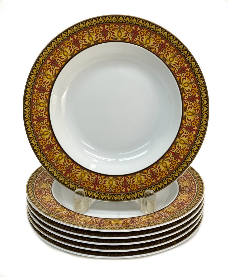 6 Versace Rosenthal Porcelain Soup Bowls in Medusa (1 of 4)