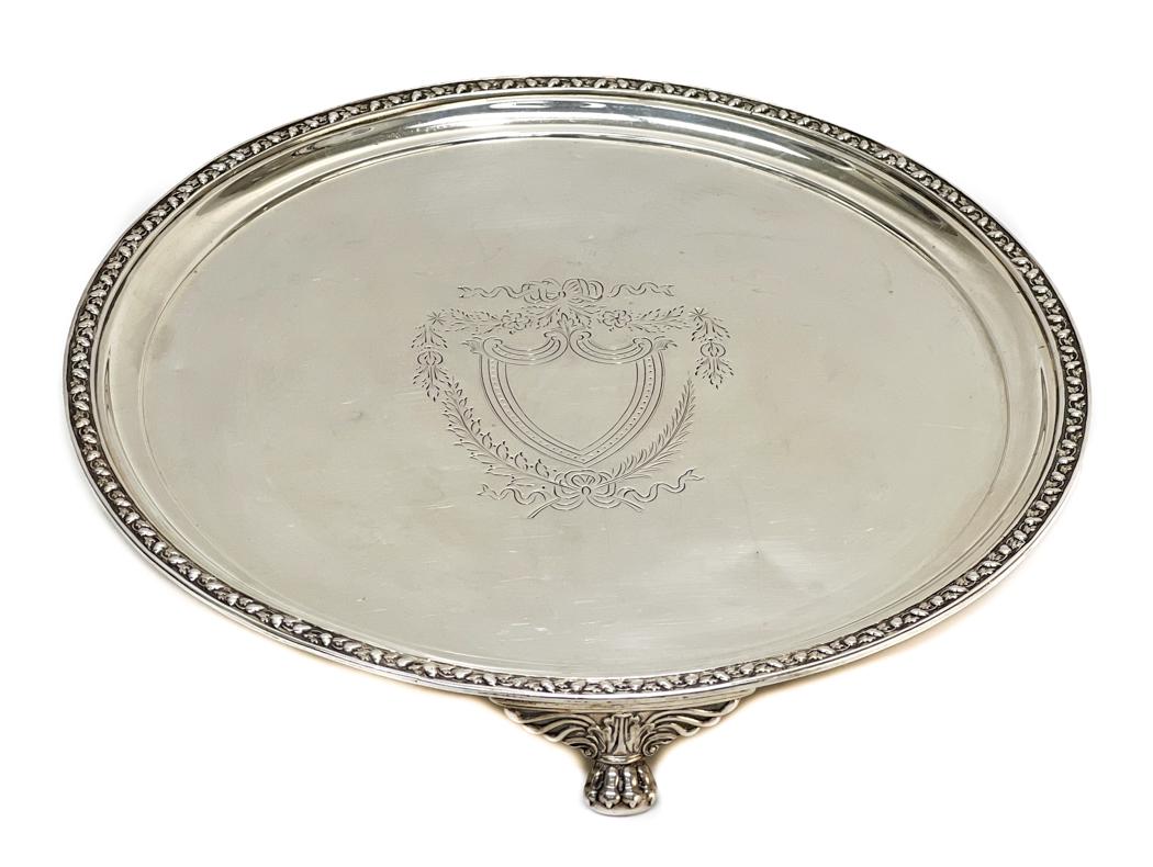 William Bateman I London Sterling Silver Salver Tray (1 of 5)