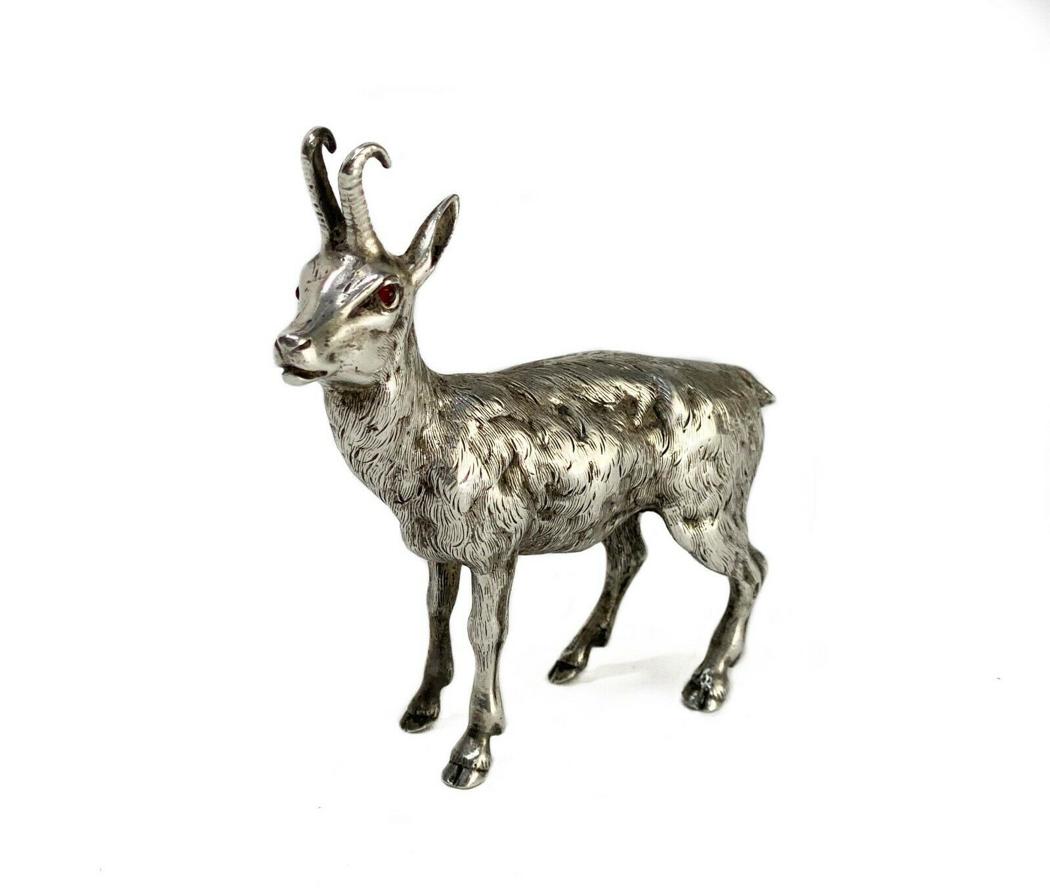 Austrian-Hungarian Solid Silver Stag Figurine (1 of 5)